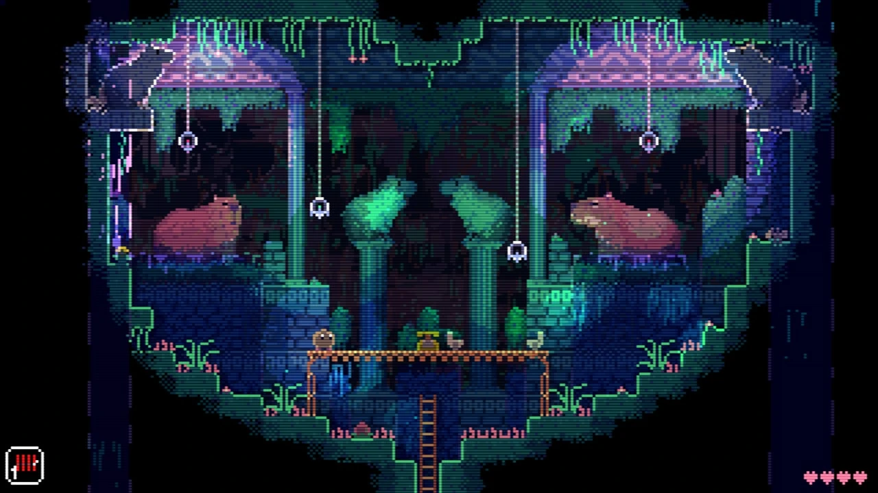 Nintendo 공식 스토어에 게시된 실제 플레이 화면 4 — 전투 대신 공간과 아이템의 상호작용으로 위험을 넘기는 플레이