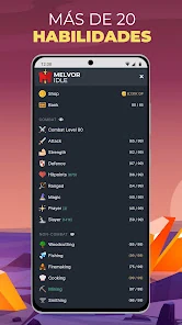Google Play 공식 Melvor Idle 모바일 플레이 화면 2
